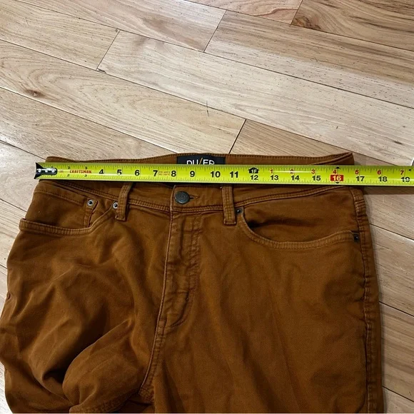 Duer Golden Brown No Sweat Relaxed Taper Fit Casual Pants - Men’s Size 34 x 32 - Picture 10 of 11